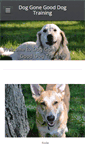 Mobile Screenshot of doggonegooddogtraining.com