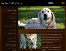 Tablet Screenshot of doggonegooddogtraining.com